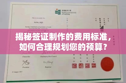 石首揭秘签证制作的费用标准，如何合理规划您的预算？